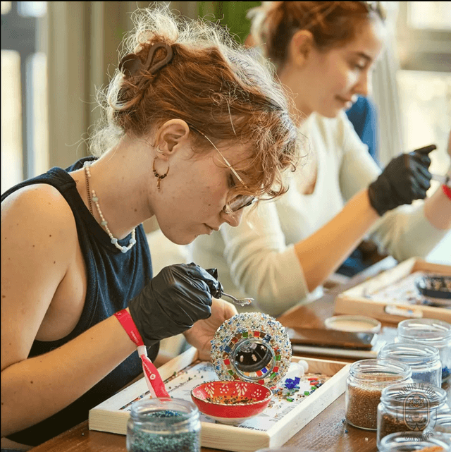 Mosaic Glass Lamp Workshop | Marmaris