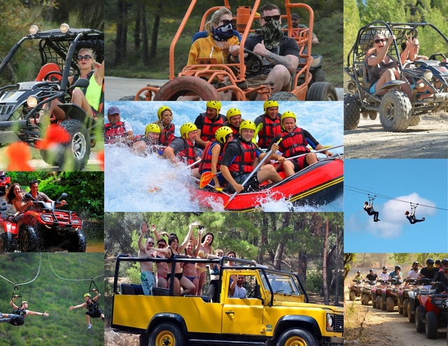 Combo Tur - Rafting & Buggy (Atv) & Jeep Safari & Zipline