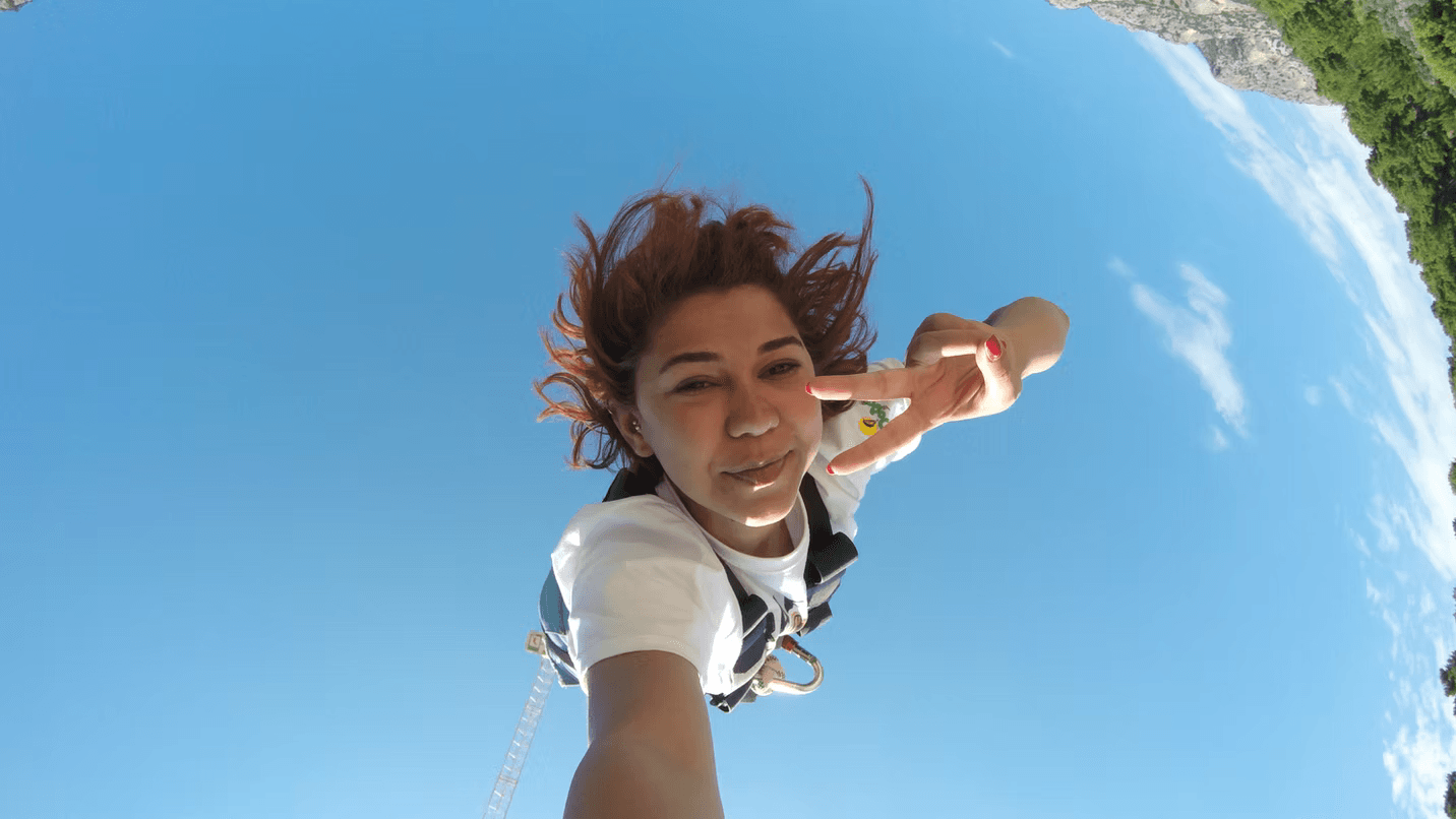 Bungee-джампинг на пляже Чалыш – 55 м свободного падения