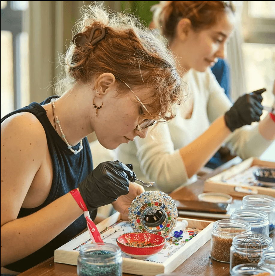 Mosaic Glass Lamp Workshop | Marmaris