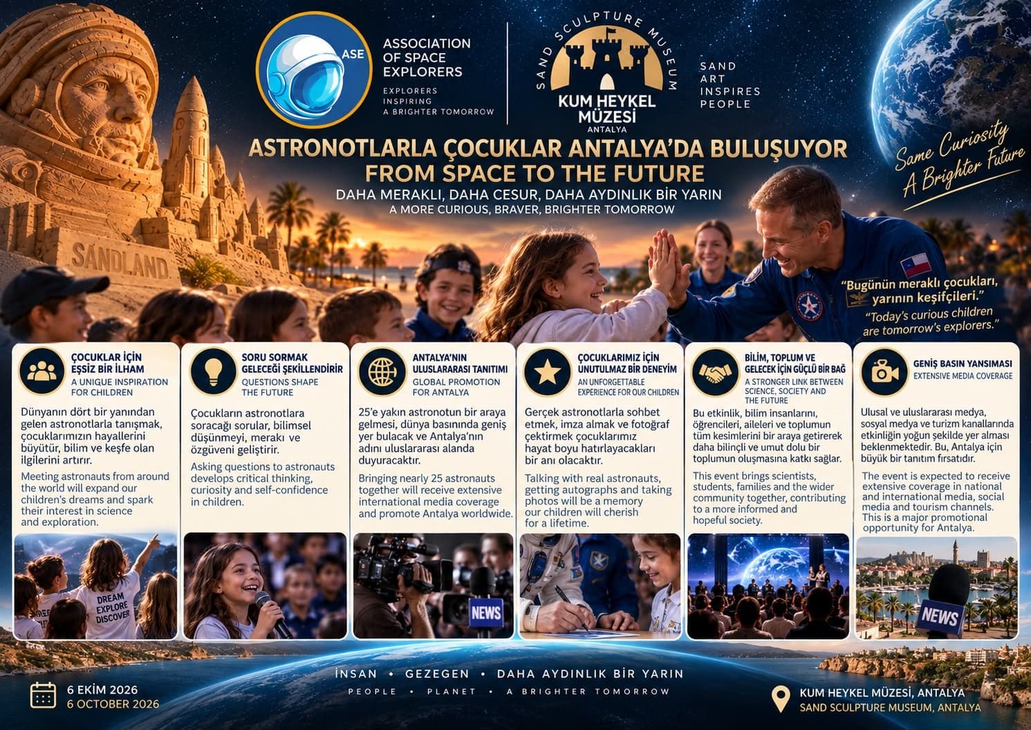 Antalya Uzay Buluşması - Sandland Kum Heykel Müzesi