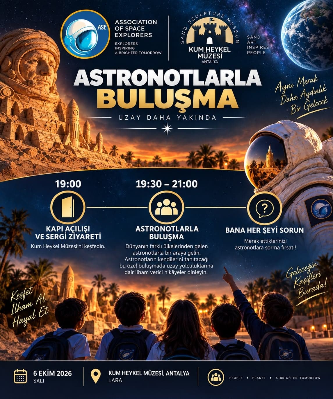 Antalya Uzay Buluşması - Sandland Kum Heykel Müzesi