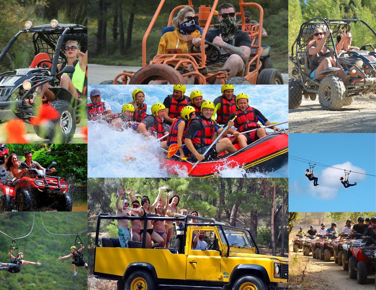 Combo Tur - Rafting & Buggy (Atv) & Jeep Safari & Zipline