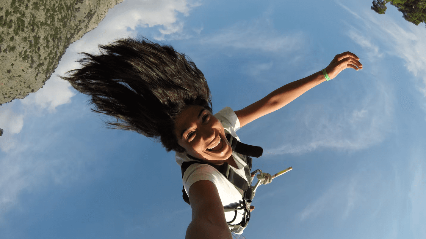 Bungee-джампинг на пляже Чалыш – 55 м свободного падения